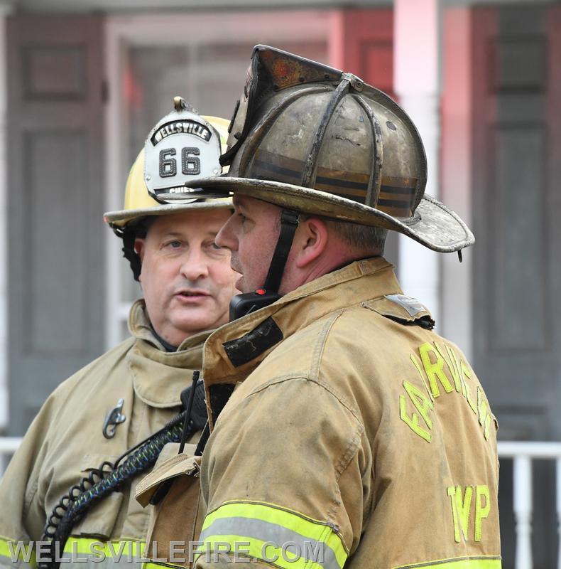 On Saturday, January 15, h house fire in the three hundred block of Main Street, Wellsville.  photos by curt werner