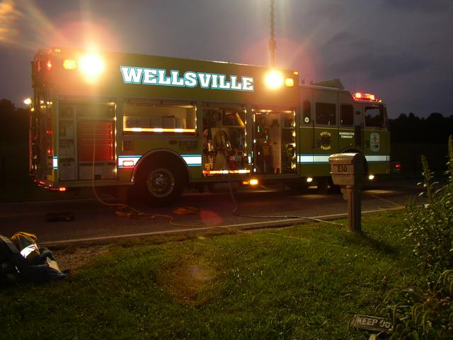 Crash on Detters Mill Road on September 8, 2012. Photo by Tim Strayer.