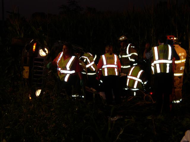 Crash on Detters Mill Road on September 8, 2012. Photo by Tim Strayer.