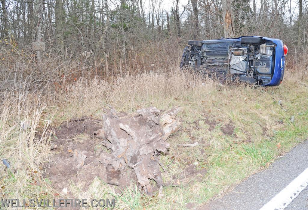 Crash on Wellsville Road on Saturday, December 5.  photos by curt werner
