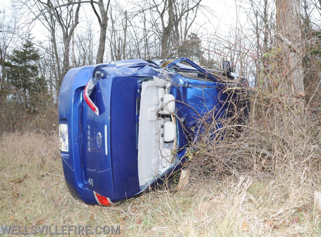 Crash on Wellsville Road on Saturday, December 5.  photos by curt werner