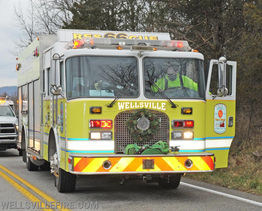 Crash on Wellsville Road on Saturday, December 5.  photos by curt werner