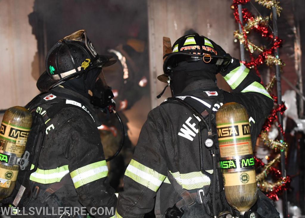 Early Thursday morning, 4:20 a.m. February 20, a mobile home fire broke out  in the 600 block of Yeager Road.  photos by curt werner