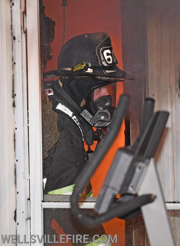 Early Thursday morning, 4:20 a.m. February 20, a mobile home fire broke out  in the 600 block of Yeager Road.  photos by curt werner