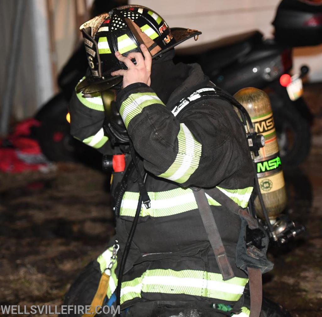 Early Thursday morning, 4:20 a.m. February 20, a mobile home fire broke out  in the 600 block of Yeager Road.  photos by curt werner