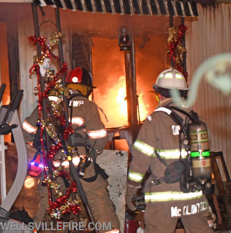 Early Thursday morning, 4:20 a.m. February 20, a mobile home fire broke out  in the 600 block of Yeager Road.  photos by curt werner