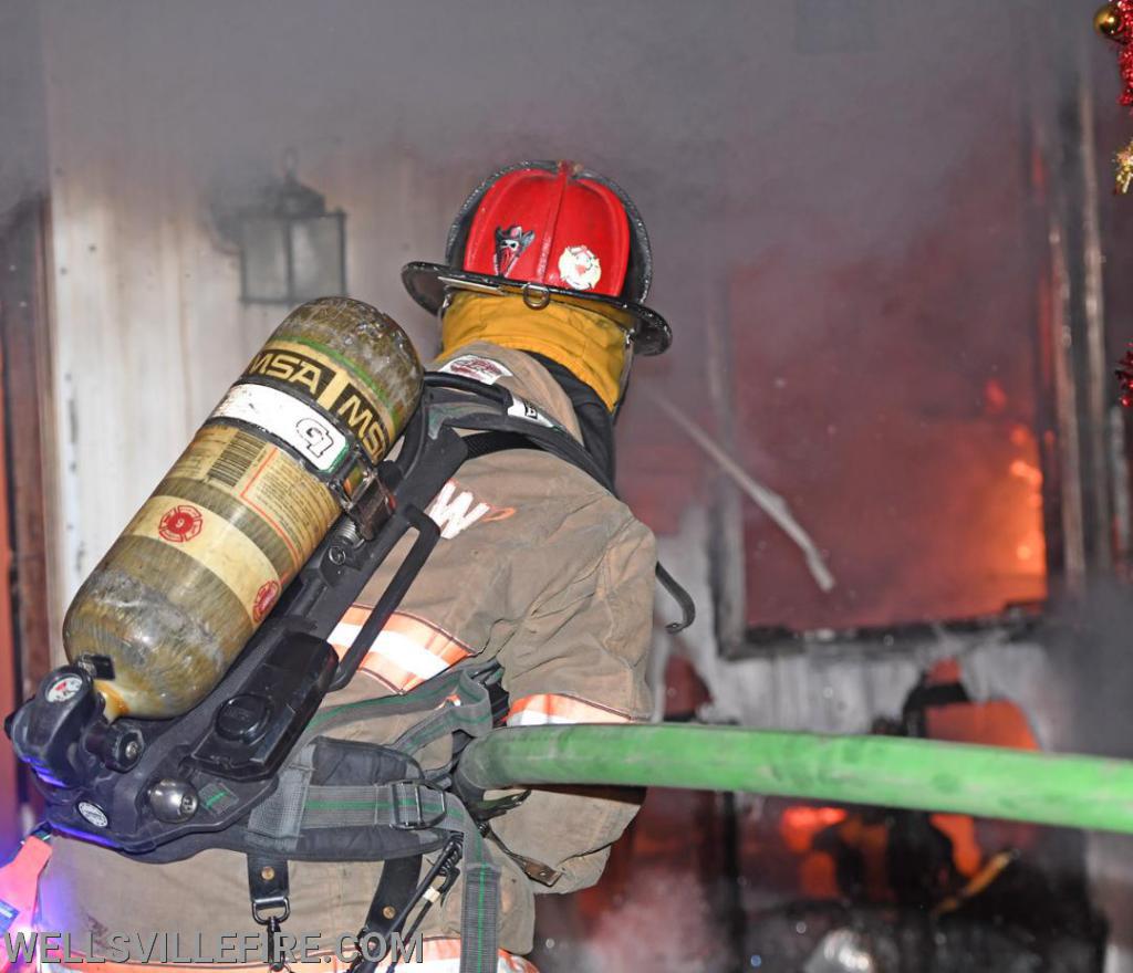 Early Thursday morning, 4:20 a.m. February 20, a mobile home fire broke out  in the 600 block of Yeager Road.  photos by curt werner