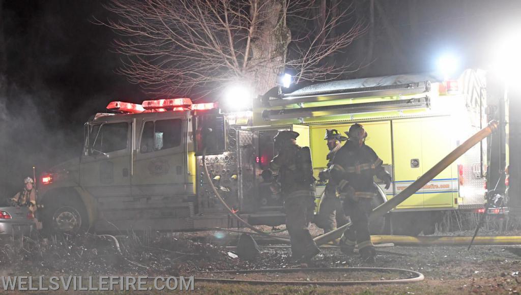 Early Thursday morning, 4:20 a.m. February 20, a mobile home fire broke out  in the 600 block of Yeager Road.  photos by curt werner