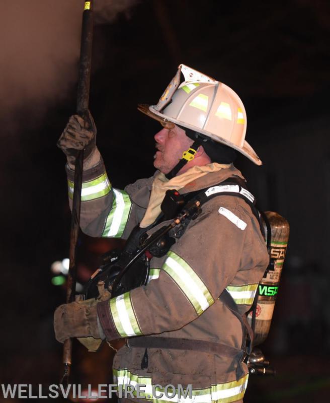 Early Thursday morning, 4:20 a.m. February 20, a mobile home fire broke out  in the 600 block of Yeager Road.  photos by curt werner