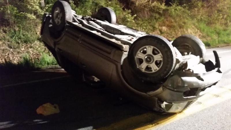 5/10/15 - Single Vehicle Accident, Overturned - Photo by J. Albert