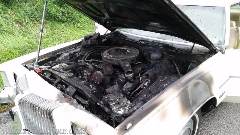 Car Fire - July 4th, 2015 - Engine compartment fire. Photo by J. Albert