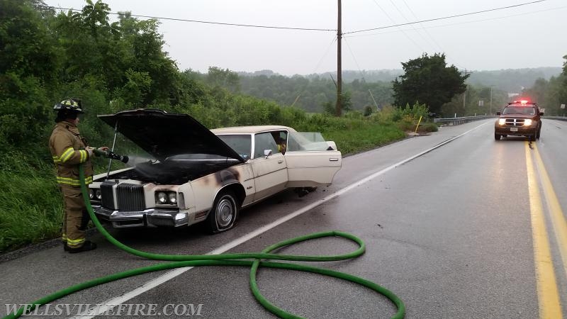 Car Fire - July 4th, 2015 - Engine compartment fire. Photo by J. Albert