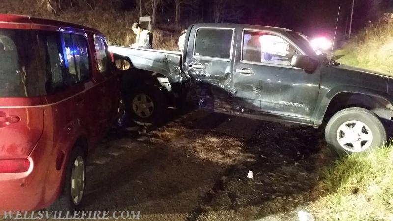 3 Vehicle accident with entrapment on Rosstown Rd at Pinetown Rd in Fairview Township. Originally dispatched for Warrington Twp. Photo by J. Albert