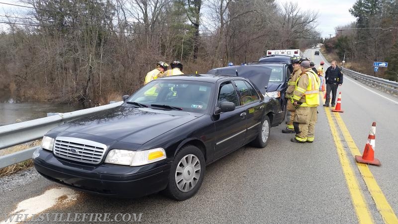 1/10/16 - 2 Vehicle MVA no injuries on Rosstown Rd Warrington Twp. Photo by J. Albert