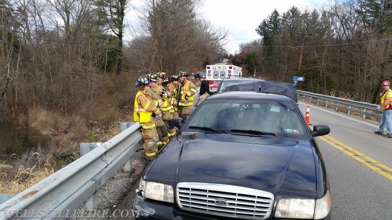 1/10/16 - 2 Vehicle MVA no injuries on Rosstown Rd Warrington Twp. Photo by J. Albert