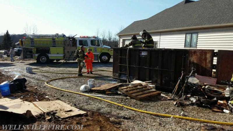 1/14/16 - Dumpster Fire on Buttercup Lane in Warrington Twp. 