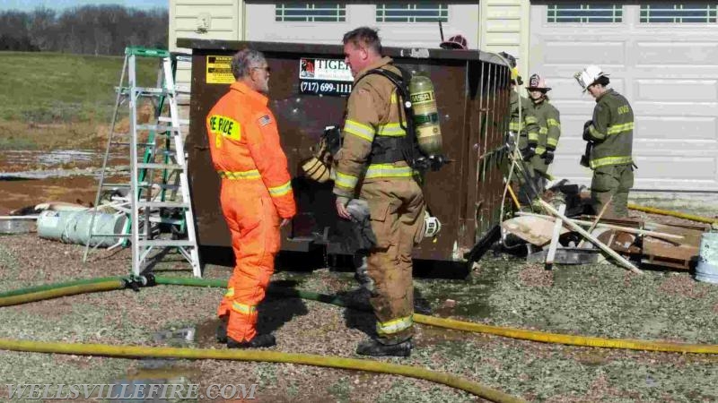 1/14/16 - Dumpster Fire on Buttercup Lane in Warrington Twp. 