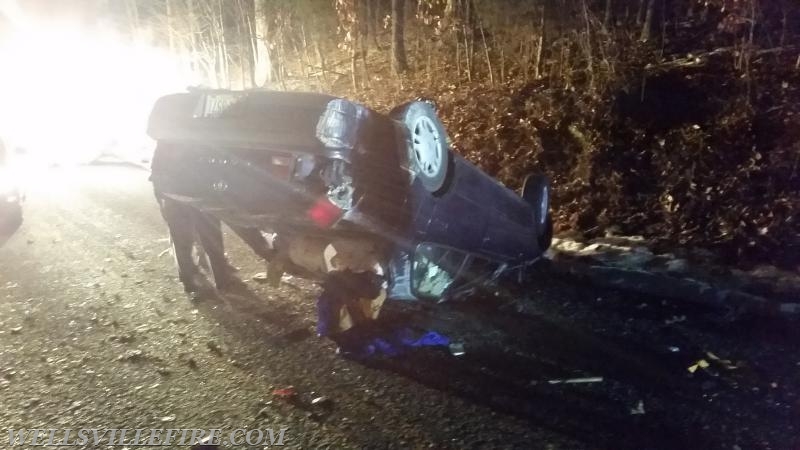 2/06/16 - Motor Vehicle Accident with Rollover on Boring Bridge Rd in  Warrington Twp. Photo by J. Albert 