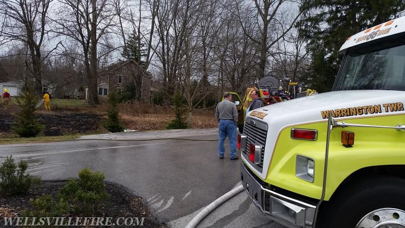 3/12/16 - WFC was dispatched to a 100 x 100 ft. brush fire along Carlisle Road. The fire company was assisted by local residents which was quickly contained and extinguished. Thank you for your help! Photo by J. Albert