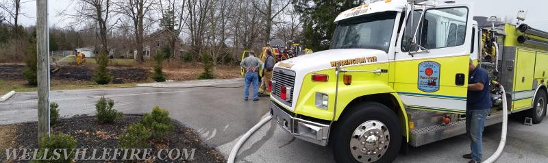 3/12/16 - WFC was dispatched to a 100 x 100 ft. brush fire along Carlisle Road. The fire company was assisted by local residents which was quickly contained and extinguished. Thank you for your help! Photo by J. Albert