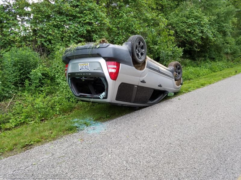 6/6/17 - MVA with rollover on Poplar Rd. Photo by J. Albert