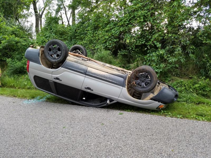 6/6/17 - MVA with rollover on Poplar Rd. Photo by J. Albert