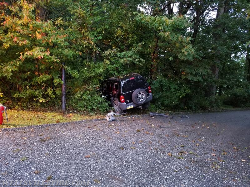 8/29/2017 - single car crash on the 1900 block of Ridge Road in Washington Twp. Photos by J. Albert