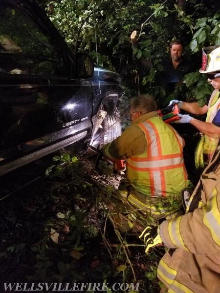 8/29/2017 - single car crash on the 1900 block of Ridge Road in Washington Twp. Photos by J. Albert