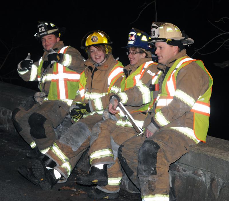 Wreck on Kunkles Mill Road Bridge on Tuesday, November 17 at 10:10 p.m.  Photos by Curt Werner
