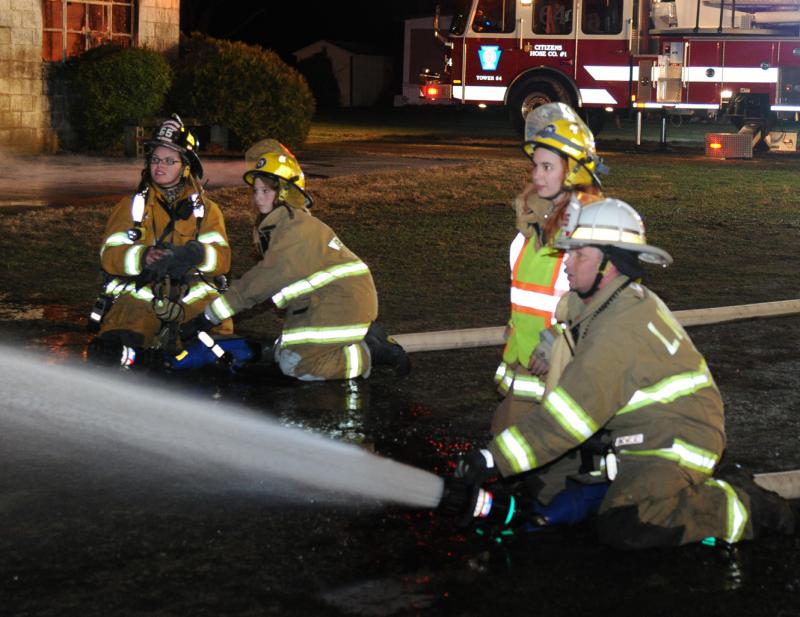 Barn fire on Saturday, January 2, 2016, at Mine Bank Road, Washington Township.  photos by Curt Werner 