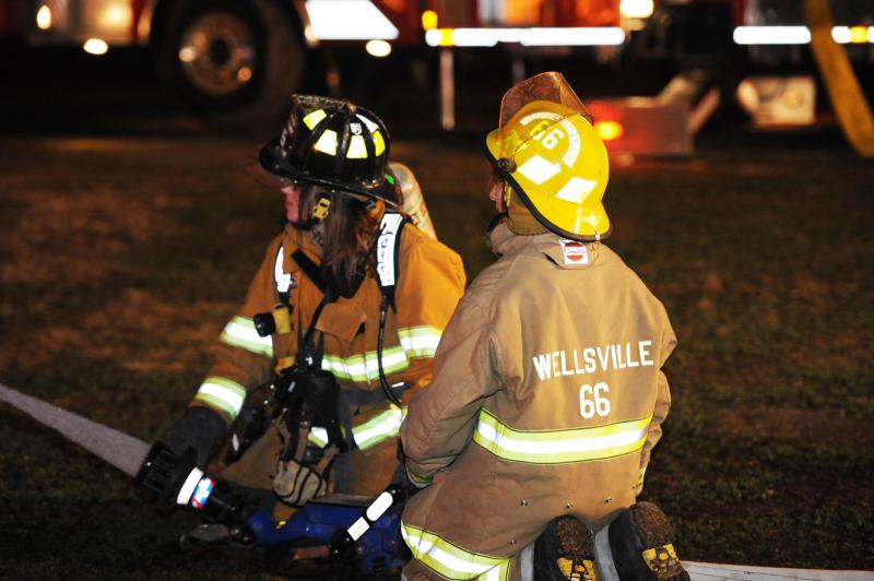 Barn fire on Saturday, January 2, 2016, at Mine Bank Road, Washington Township.  photos by Curt Werner 