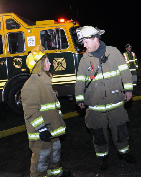 Barn fire on Saturday, January 2, 2016, at Mine Bank Road, Washington Township.  photos by Curt Werner 