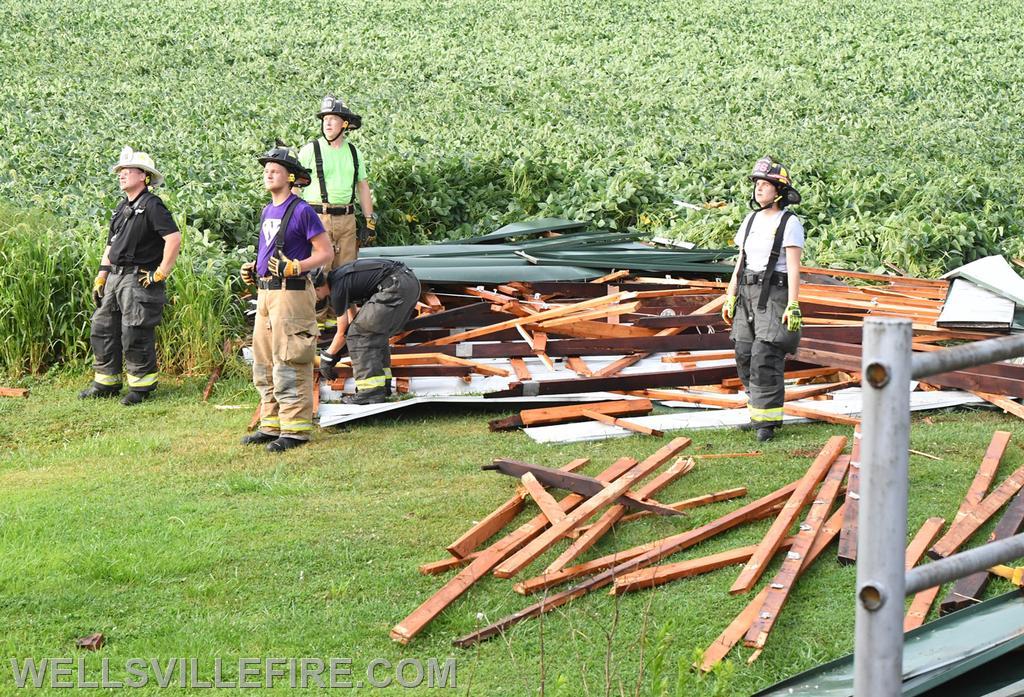 8-10-21 High winds and rain blew roof off house on Cabin Hollow Road, Warrington Township. photos by curt werner