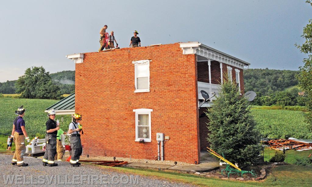 8-10-21 High winds and rain blew roof off house on Cabin Hollow Road, Warrington Township. photos by curt werner