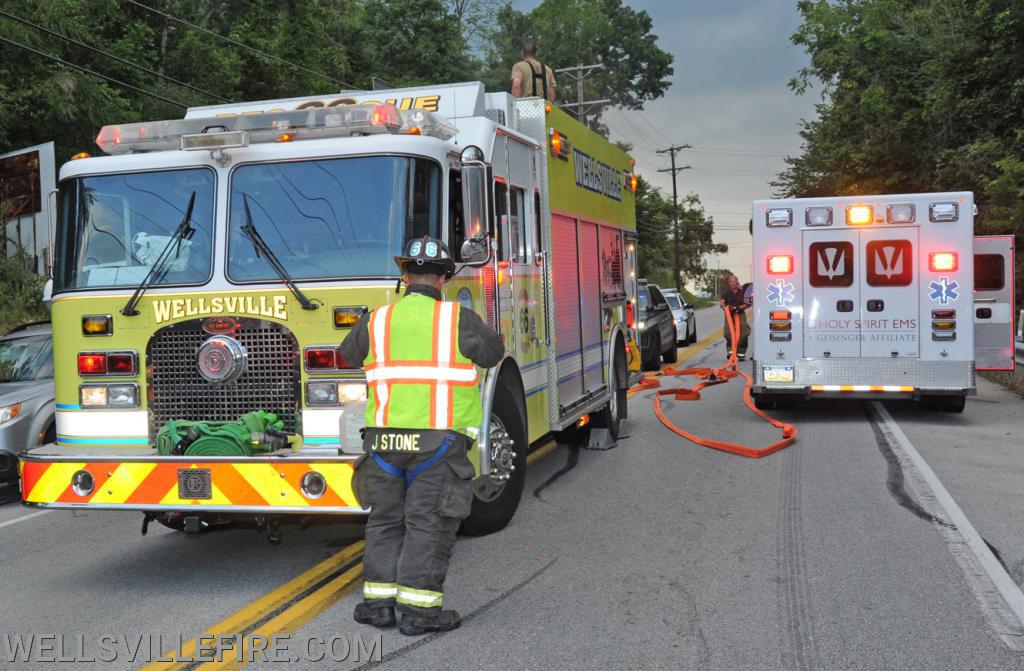 Saturday, August 29, crash Carlisle Road and Alpine Road, Warrington Township. photos by curt werner