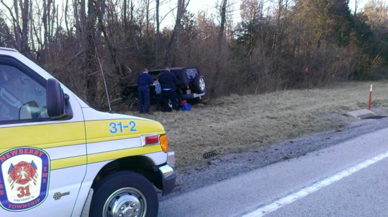 Vehicle accident 1880 Rosstown Road, April 1, 2015 - photo by Larry Anderson