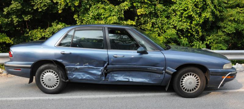 Two car collision on Tuesday, July 7, intersection of Carlisle Road and Alpine Road.  photo by curt werner