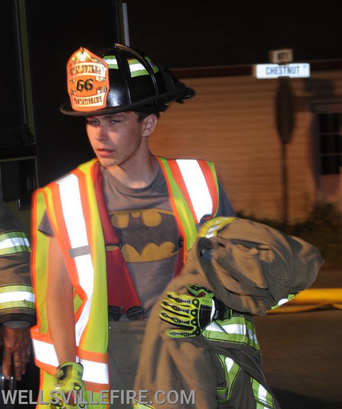 July 4, Saturday, barn fire on North Street in Wellsville.  photos by curt werner