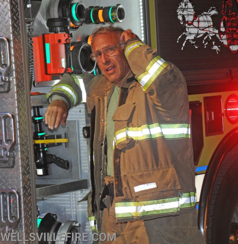 July 4, Saturday, barn fire on North Street in Wellsville.  photos by curt werner