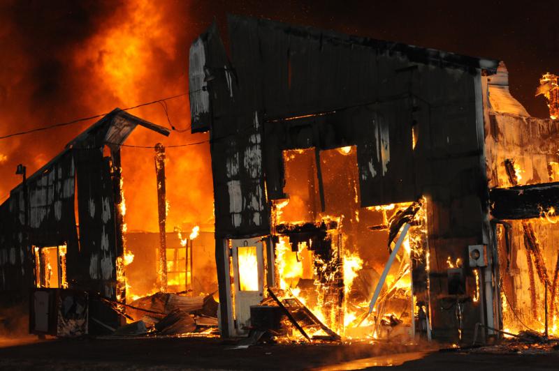 Barn fire on Saturday, January 2, 2016, at Mine Bank Road, Washington Township.  photos by Curt Werner 