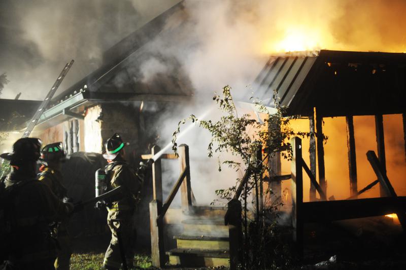 Fire at Bentz Mill Road on 10/21/14.  Photos by Curt Werner
