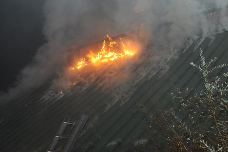 Fire at Bentz Mill Road on 10/21/14.  Photos by Curt Werner