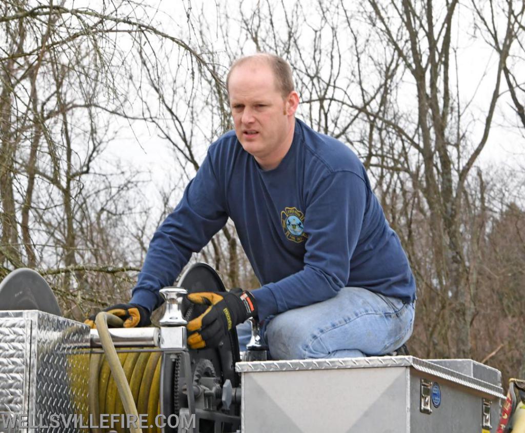 Wednesday, March 11, brush fire on Farm Valley Road, Warrington Township.  photos by curt werner