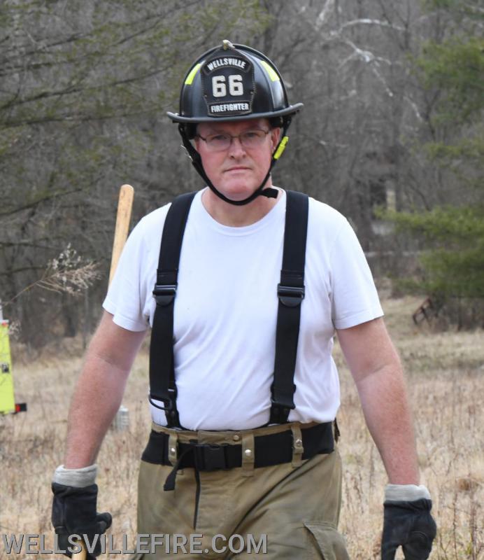 Wednesday, March 11, brush fire on Farm Valley Road, Warrington Township.  photos by curt werner