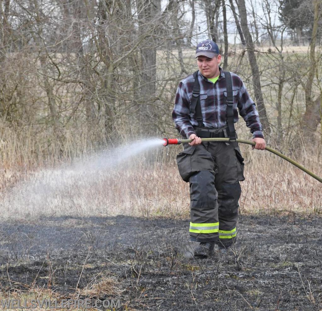 Wednesday, March 11, brush fire on Farm Valley Road, Warrington Township.  photos by curt werner