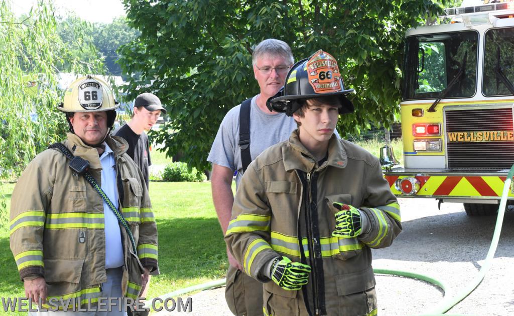 On Tuesday, June 9, Wellsville Fire Company responds to a car fire on Big Rock Drive, Warrington Township. photos by curt werner