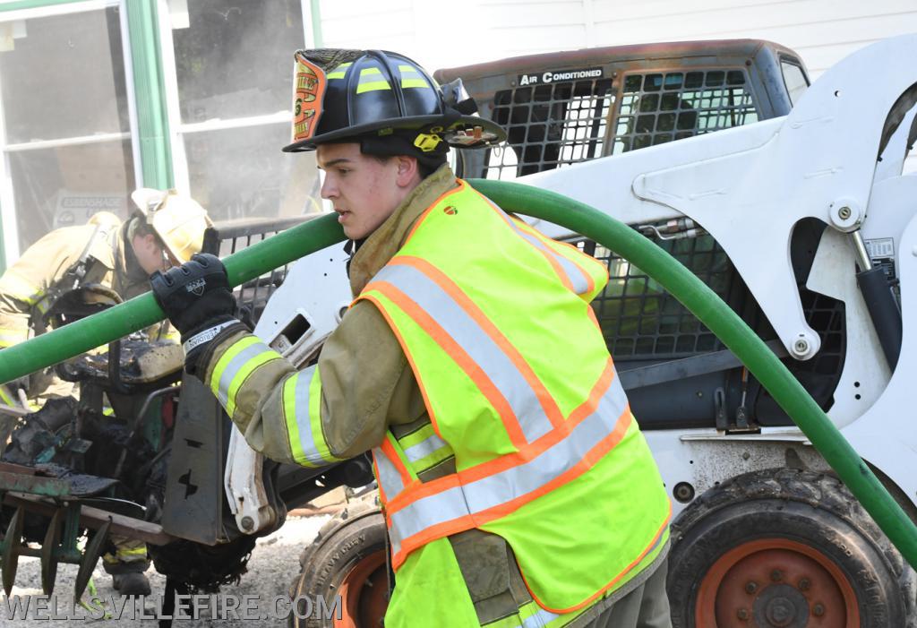 On Tuesday, June 9, Wellsville Fire Company responds to a car fire on Big Rock Drive, Warrington Township. photos by curt werner