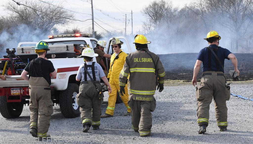 3/30/19, Brush fire along Old York Road, Warrington Township.  photos by curt werner