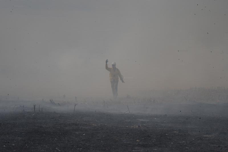 Brush fire in Washington Township on 4/2/15. photo by curt werner