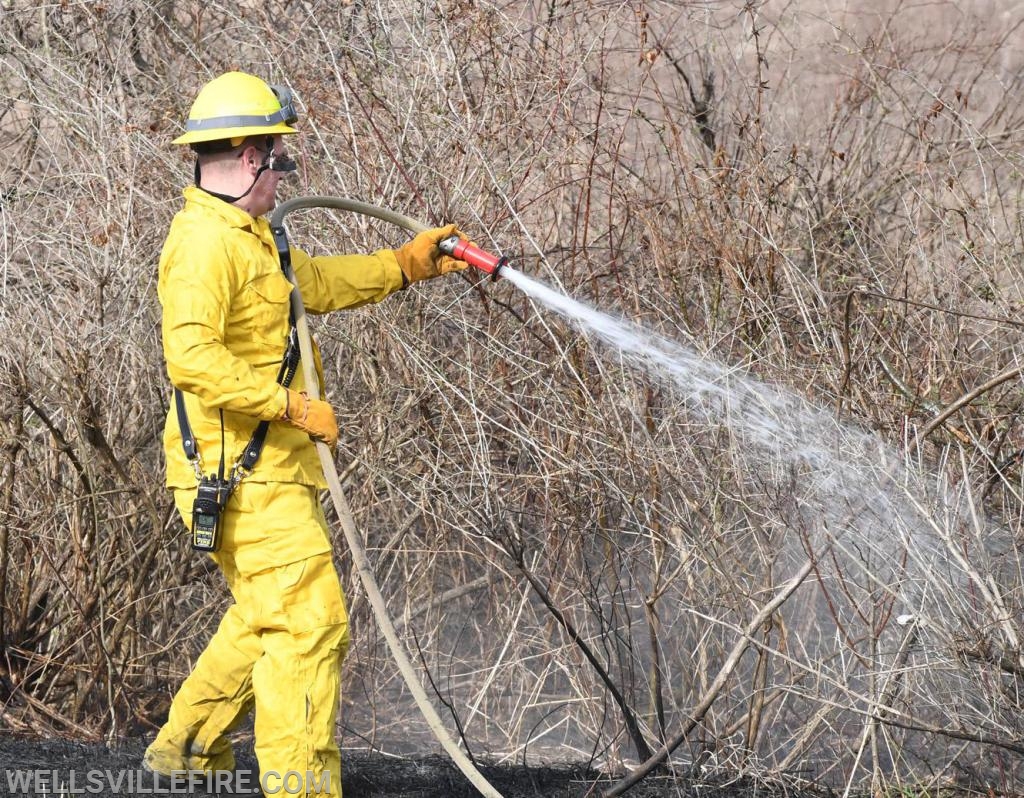 3/30/19, Brush fire along Old York Road, Warrington Township.  photos by curt werner